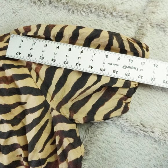 J.Crew Smocked-Waist Cotton Voile Dress in Zebra Stripe Womens Small - Picture 11 of 13